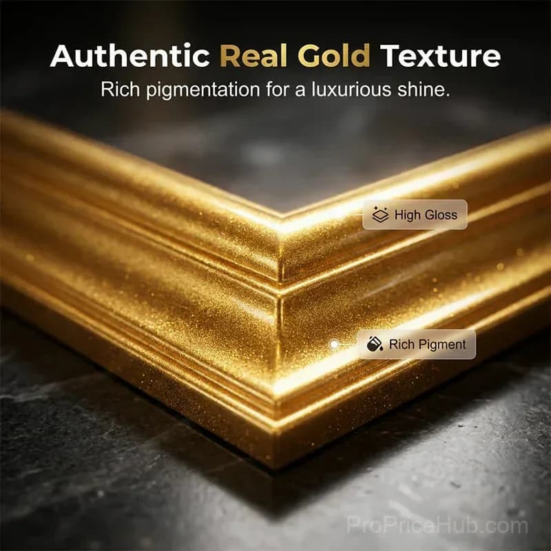 Water-Based Flash Gold Paint for Canvas, Wood & Ceramic - View 5