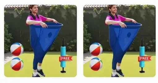Granny Pants Toss Lawn Game Kit, Blue, 1 Set - View 15