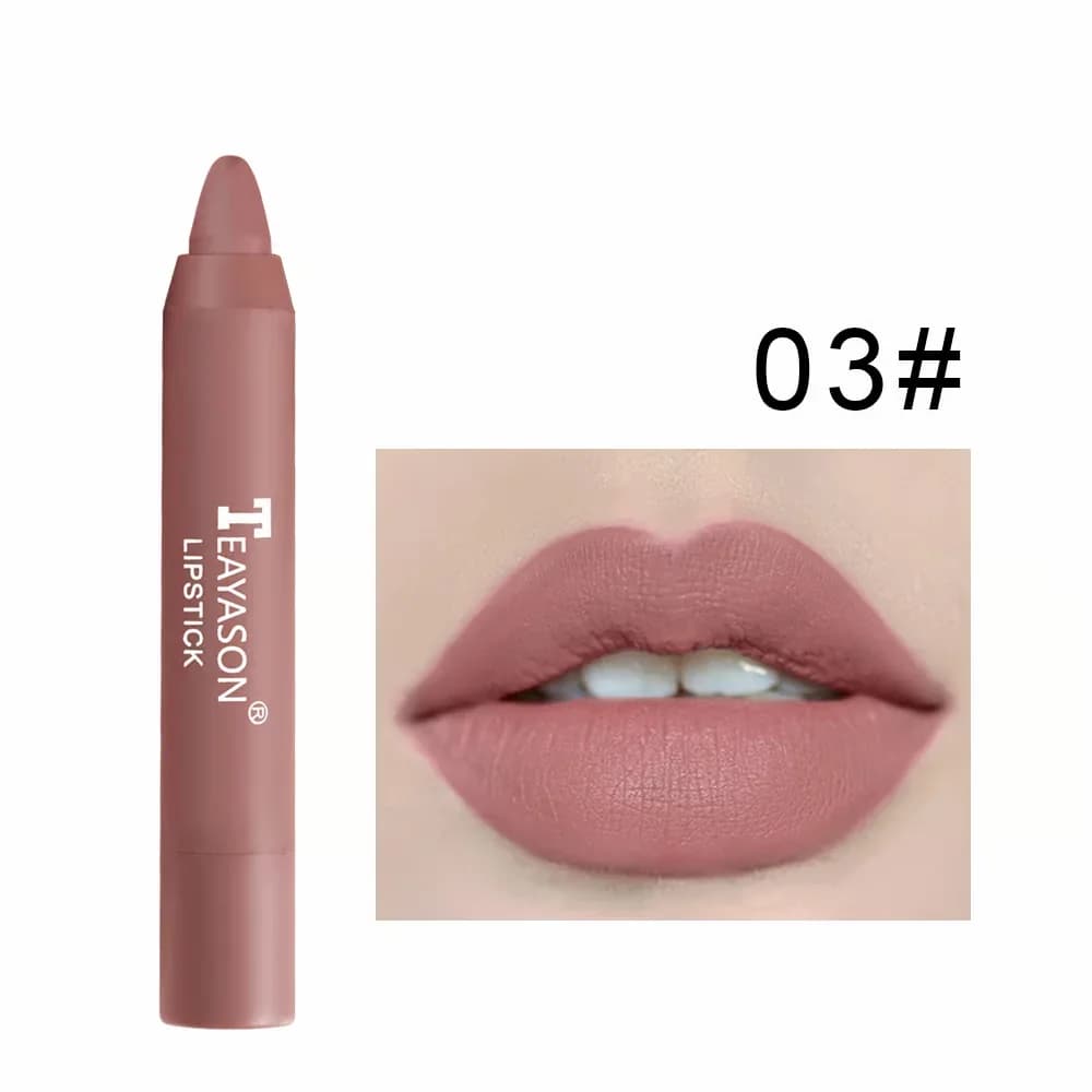 12-Color Matte Lipstick Pen - 01# - View 9