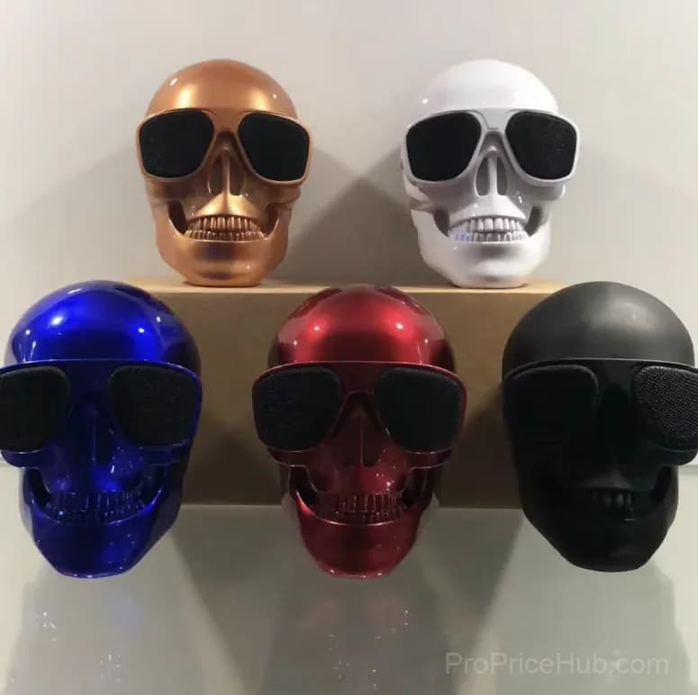 Skeleton Bluetooth Speaker, Black Frosted, Small - View 5