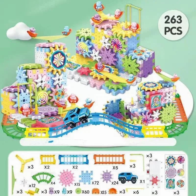Children's Electric Gear Building Blocks Set - View 13