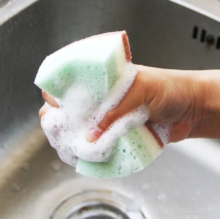 3-Color Square High-Foaming Seaweed Dish Sponge - View 5