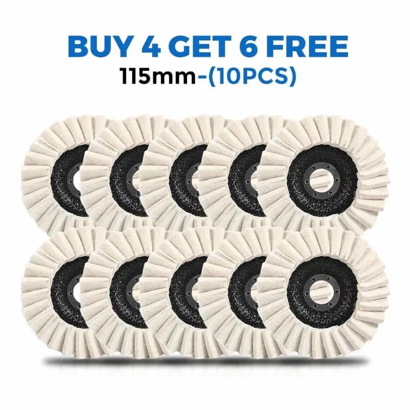 Wool Felt Flap Polishing Disc - 5-Pack (Buy 2 Get 3 Free) - View 11