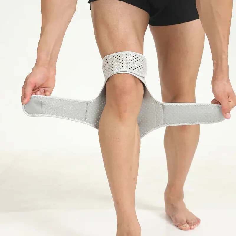Adjustable Knee Support Brace Set, Black, 2-Pack, Medium - View 5