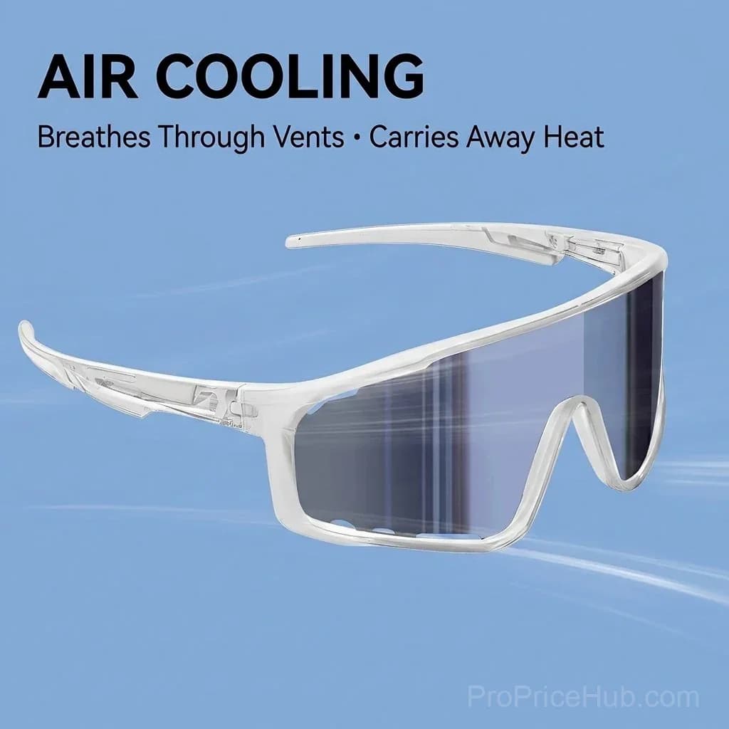 Unisex Photochromic Cycling Sunglasses - Windproof for Road Bike - View 4