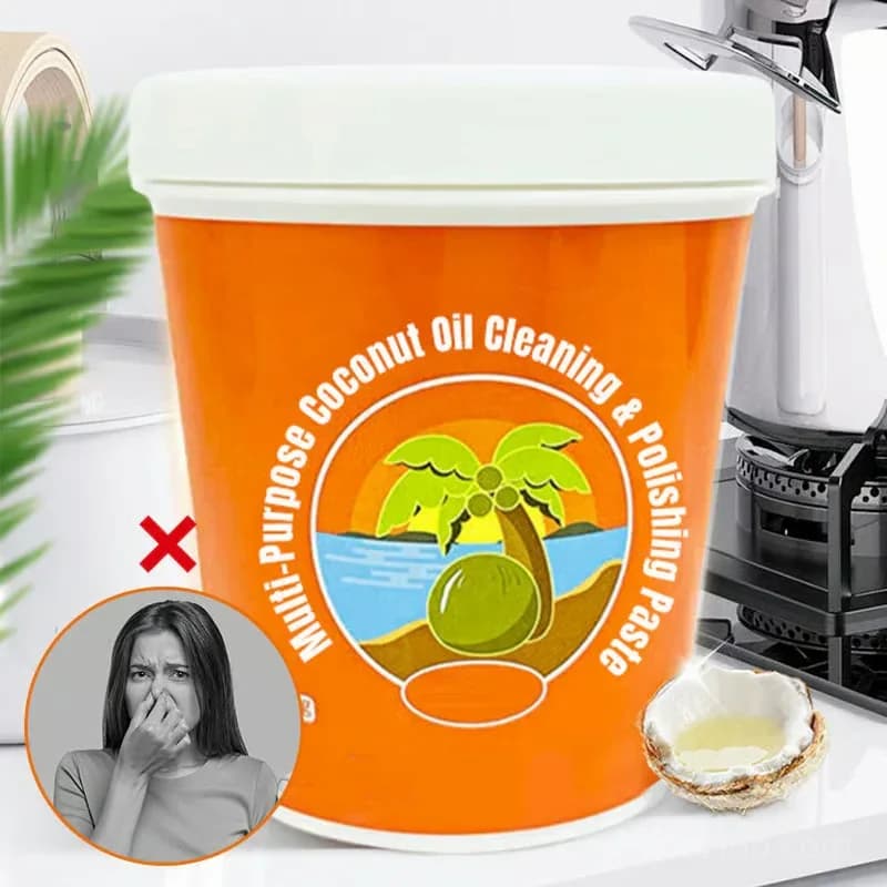 Multi-Purpose Coconut Oil Cleaning & Polishing Paste, 280g - View 9