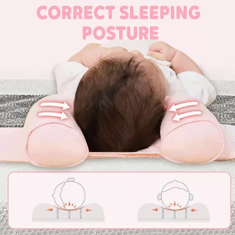 All-Season Breathable Baby Shaping Pillow, Pink - View 6