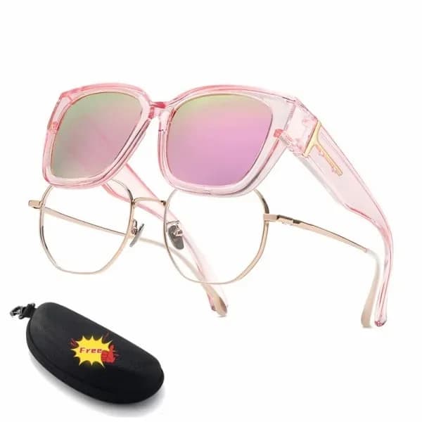 Polarized Fit Over Sunglasses for Women – UV400 Floral Frame - View 15