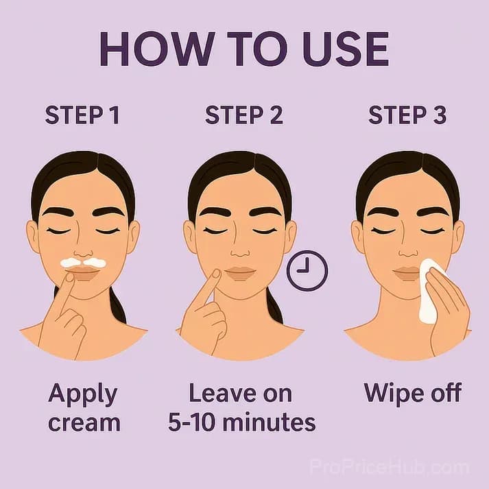 Facial Hair Removal Cream for Women - View 5