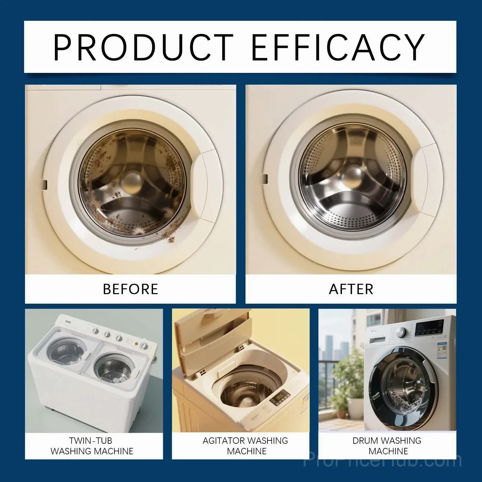 Eco Washing Machine Cleaner – Pet Odor & Mold Remover - View 6