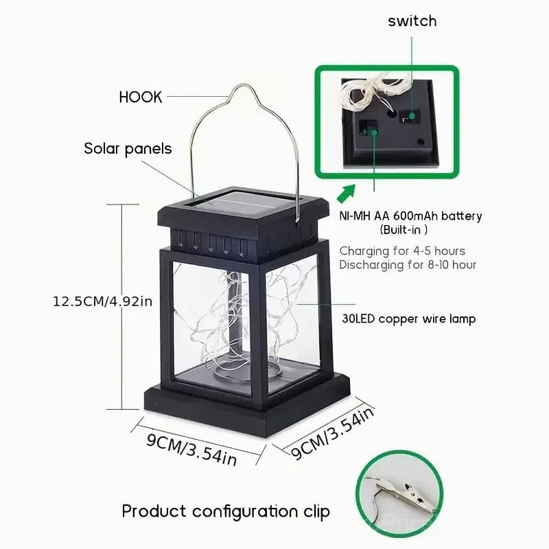 Outdoor Solar Decoration Light, Warm White, 1 Pack - View 6