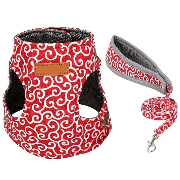 Pet Vest Harness and Leash Set, Green, Adult Cat - View 5