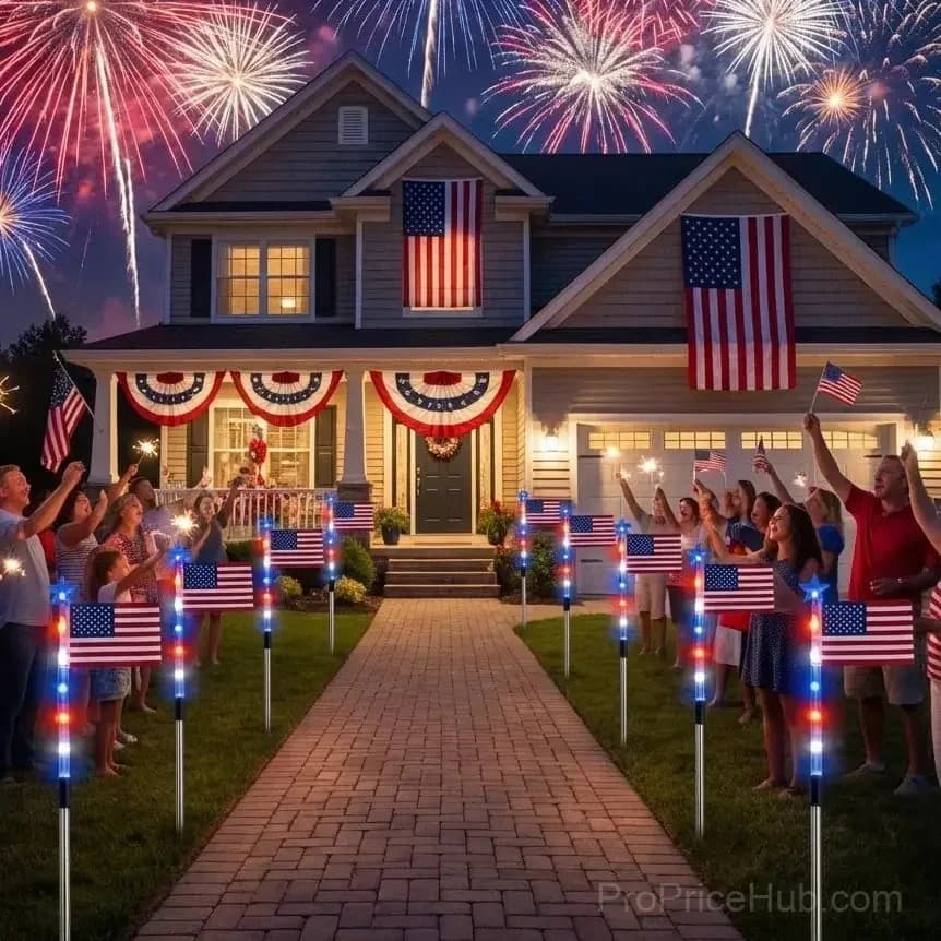 3 x 6 Ft LED Patriotic Bunting Banner for America’s 250th - View 4