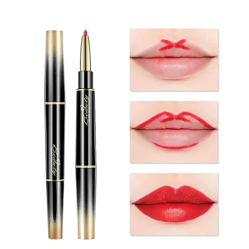 Double-Ended Matte Lip Liner & Lipstick – Waterproof, Non-Fading - View 7