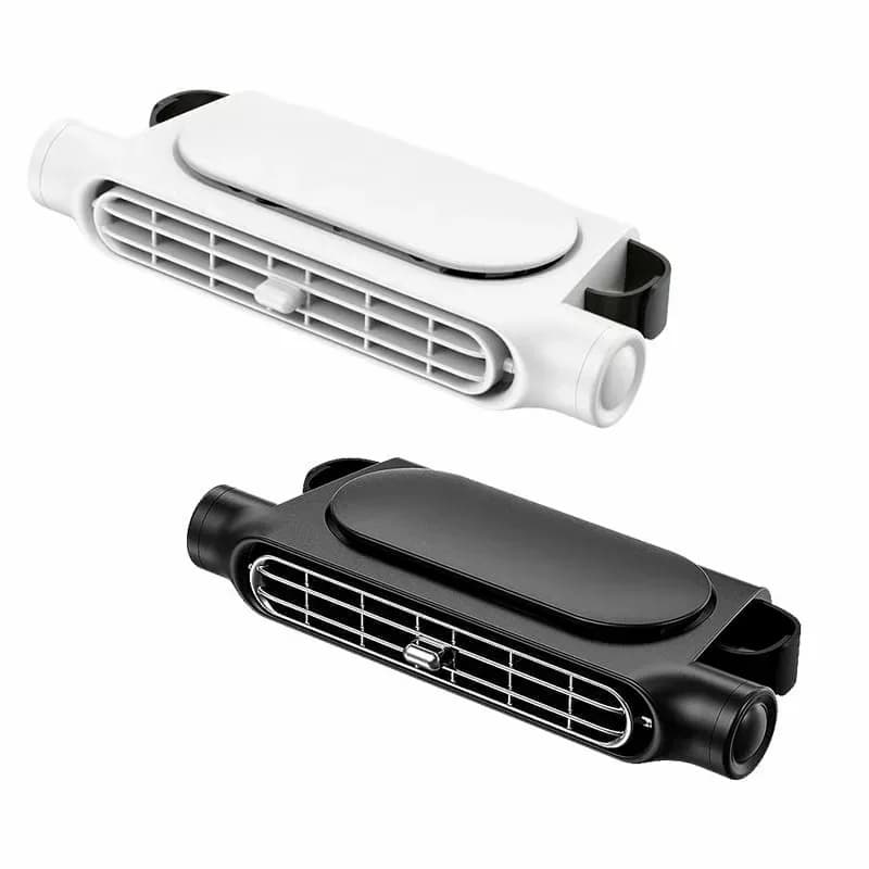 Black Car Headrest Fan for Rear Seat Cooling - View 4