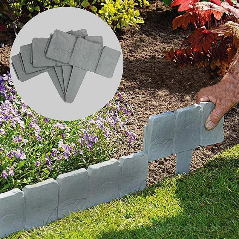 Faux Stone Garden Edging Border – Natural Rock Look Landscape Edge - View 7