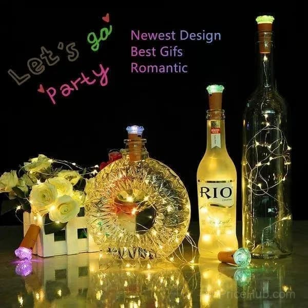 Multicolor Battery-Operated Bottle Lights with Replaceable Batteries - View 13