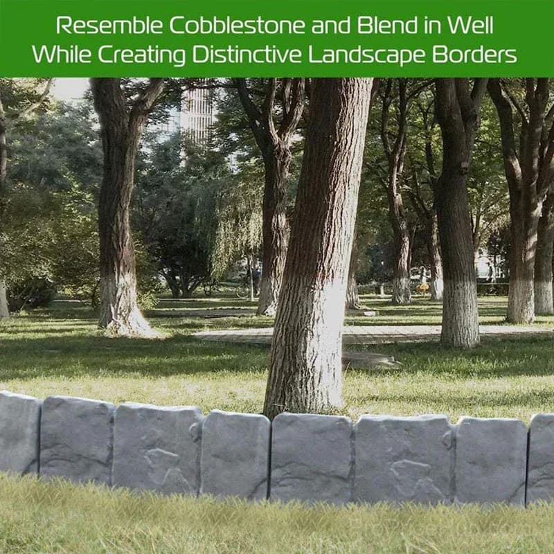 Faux Stone Garden Edging Border – Natural Rock Look Landscape Edge - View 5