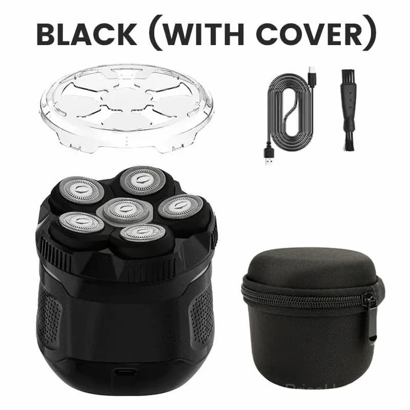 6D Waterproof Razor Kit with Round Handle, Blue - View 5