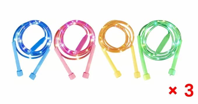 Kids LED Light-Up Jump Rope, Random Color, No Wrist Support - View 14