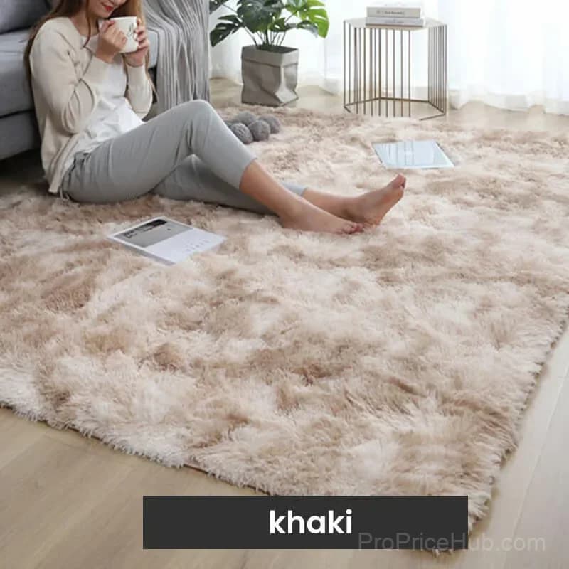 Grey Gradient Plush Floor Mat, 40 x 60 cm - View 7
