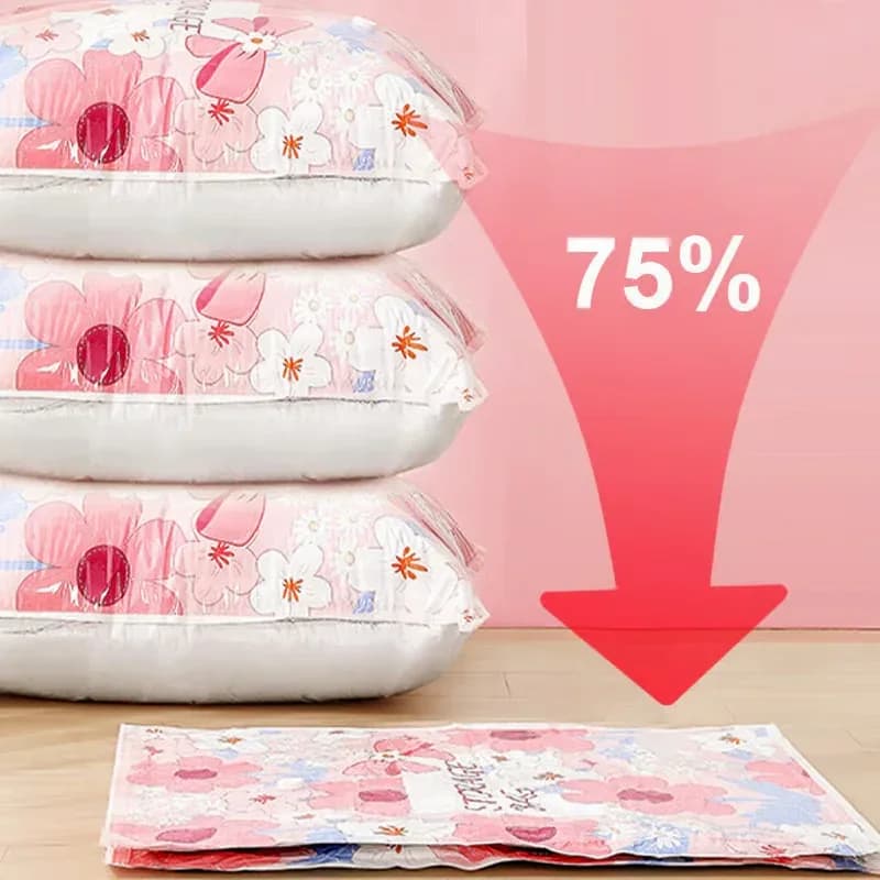 Vacuum Storage Bags, 3 Small 70 x 50 cm with Electric Pump - View 2