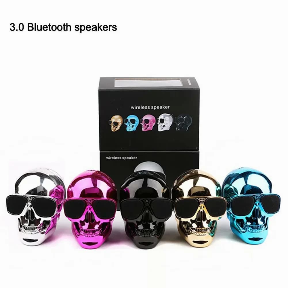 Skeleton Bluetooth Speaker, Black Frosted, Small - View 4