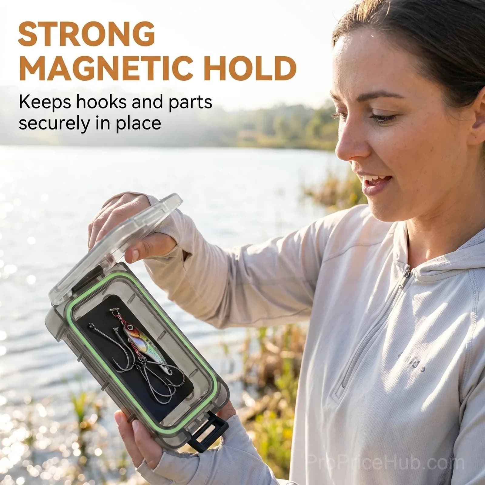 Magnetic Waterproof Fishing Tackle Storage Box - View 7