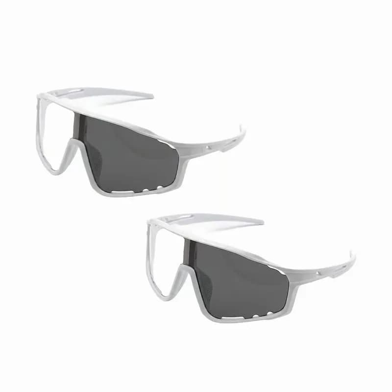 Photochromic UV Protection Sports Sunglasses, Black - View 5