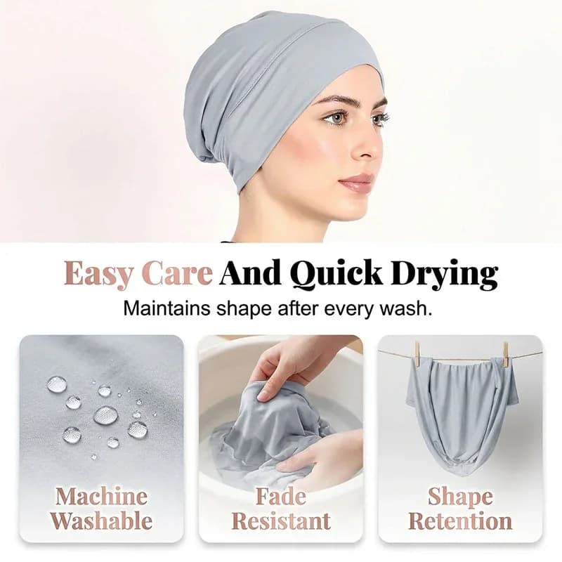 Soft Stretch Turban Cap for Women - View 7