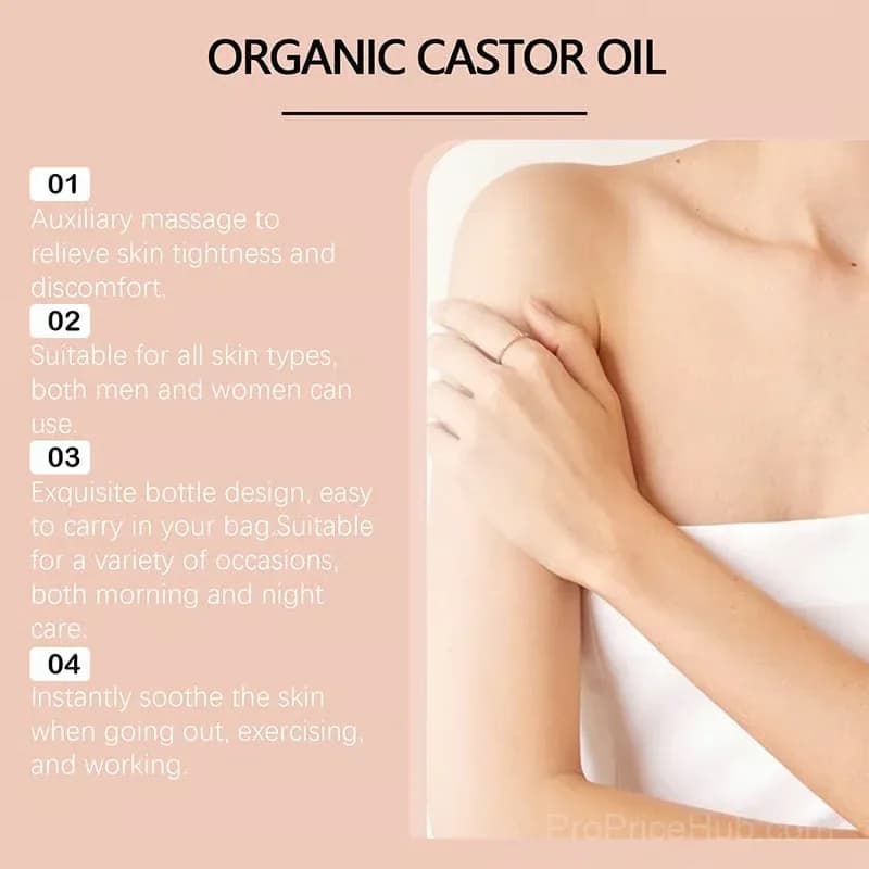 Organic Golden Castor Oil Roll-On with Rose Quartz, 1 Pc - View 7