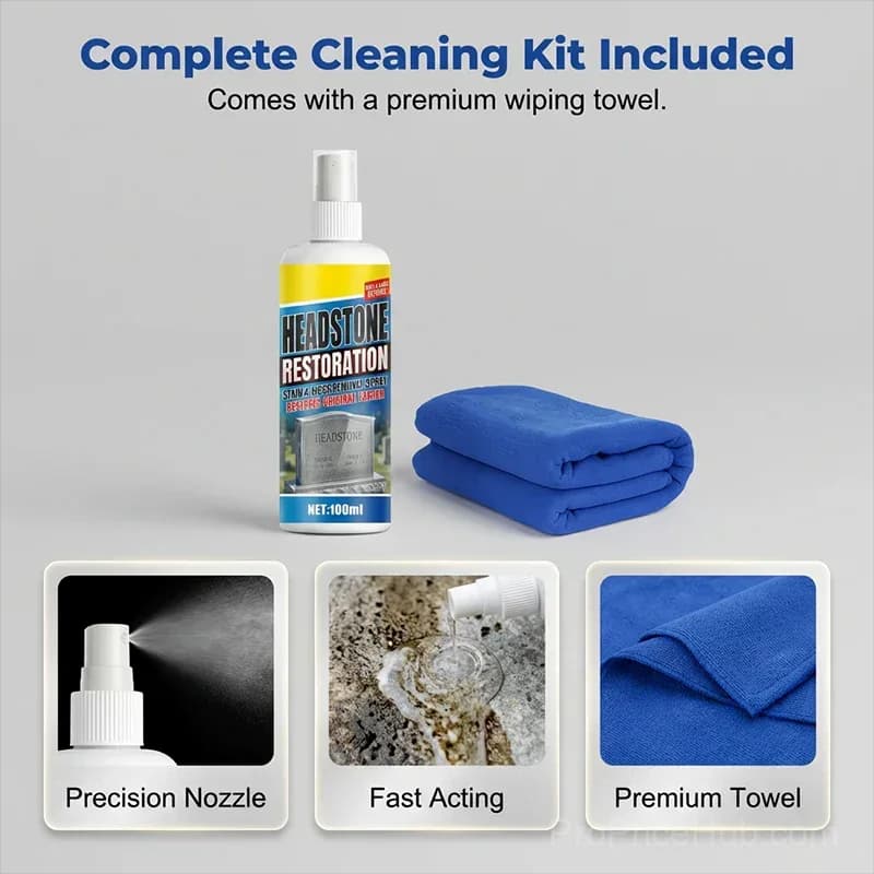 Headstone Restoration & Cleaning Spray, 32oz - View 7