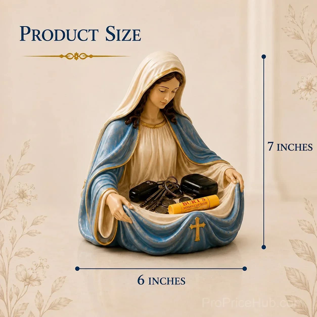 Handmade Virgin Mary Catch-All Bowl - Organizer - View 8