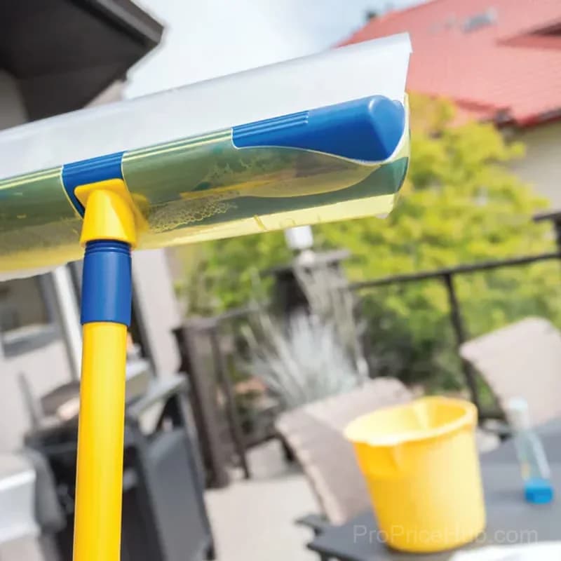 Scratch-Free Streak-Free Glass Cleaning Squeegee Set, 5-Piece, Blue - View 5