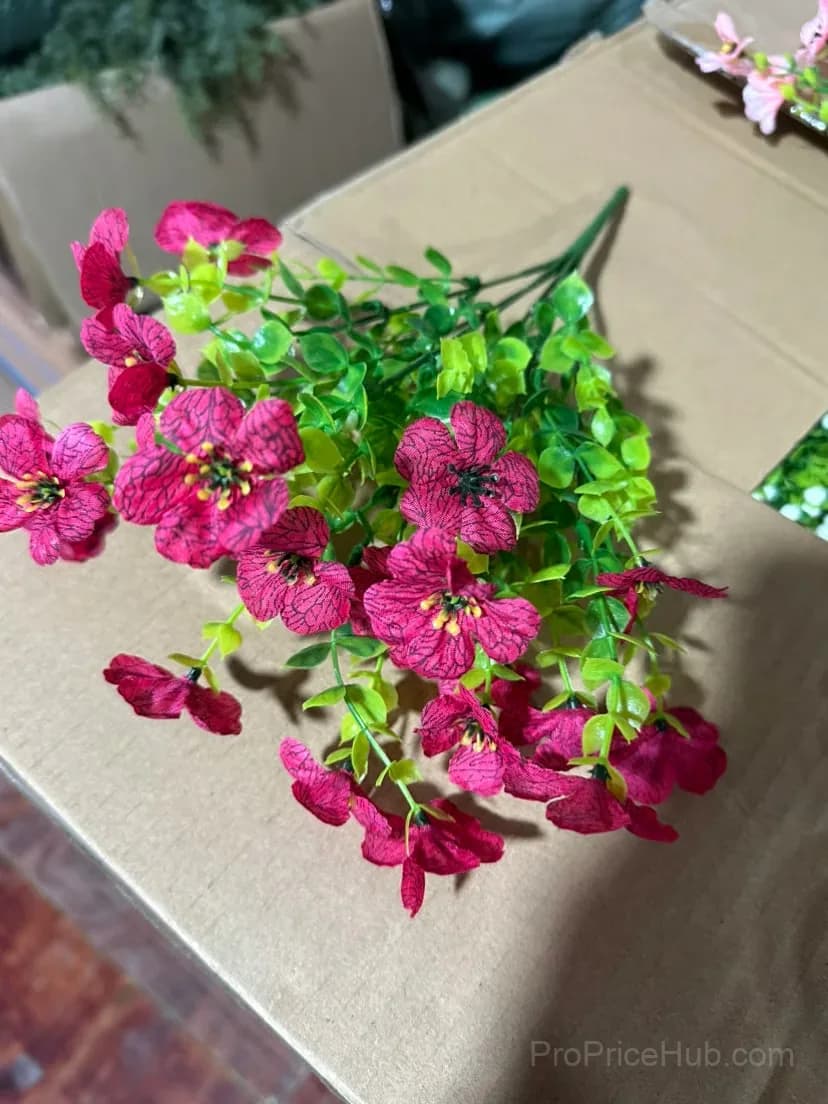 High-Quality Artificial Flowers, 6 Pieces for One Pot, All Colors - View 5