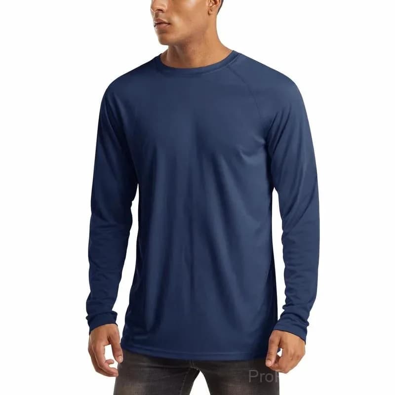Men's UPF 50+ Long Sleeve Performance Shirt - Quick Dry, Lightweight, Breathable - View 10