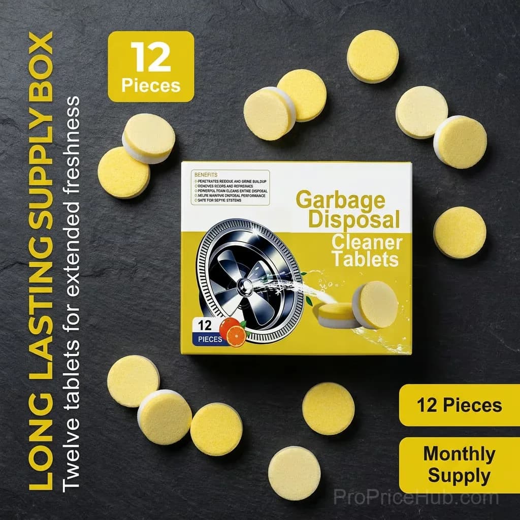 Deep Clean Garbage Disposal Cleaning Tablets, 12-Count Box - View 8