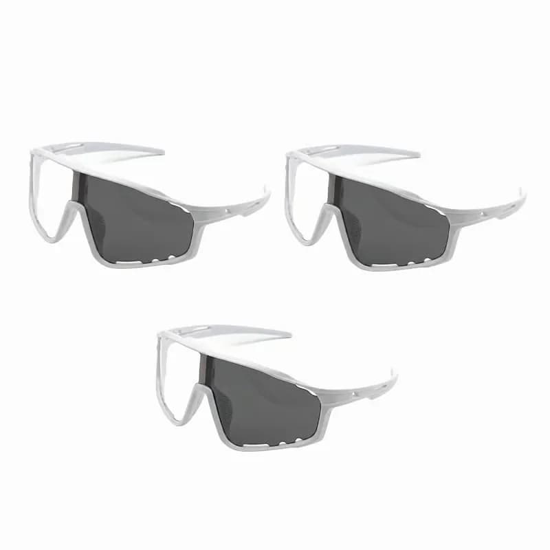 Photochromic UV Protection Sports Sunglasses, Black - View 8
