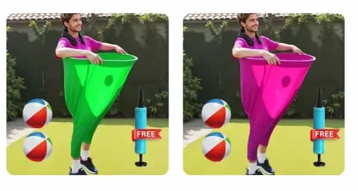 Granny Pants Toss Lawn Game Kit, Blue, 1 Set - View 20