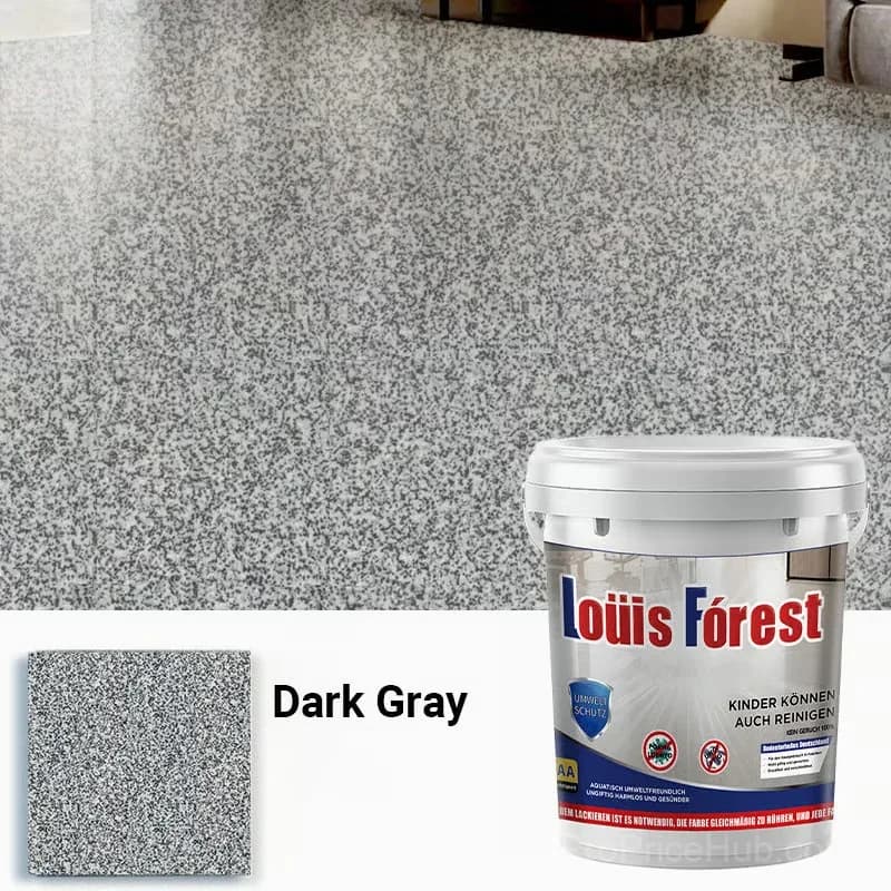High-Gloss Marble Effect Epoxy Floor Coating, Light Gray, 500g - View 12