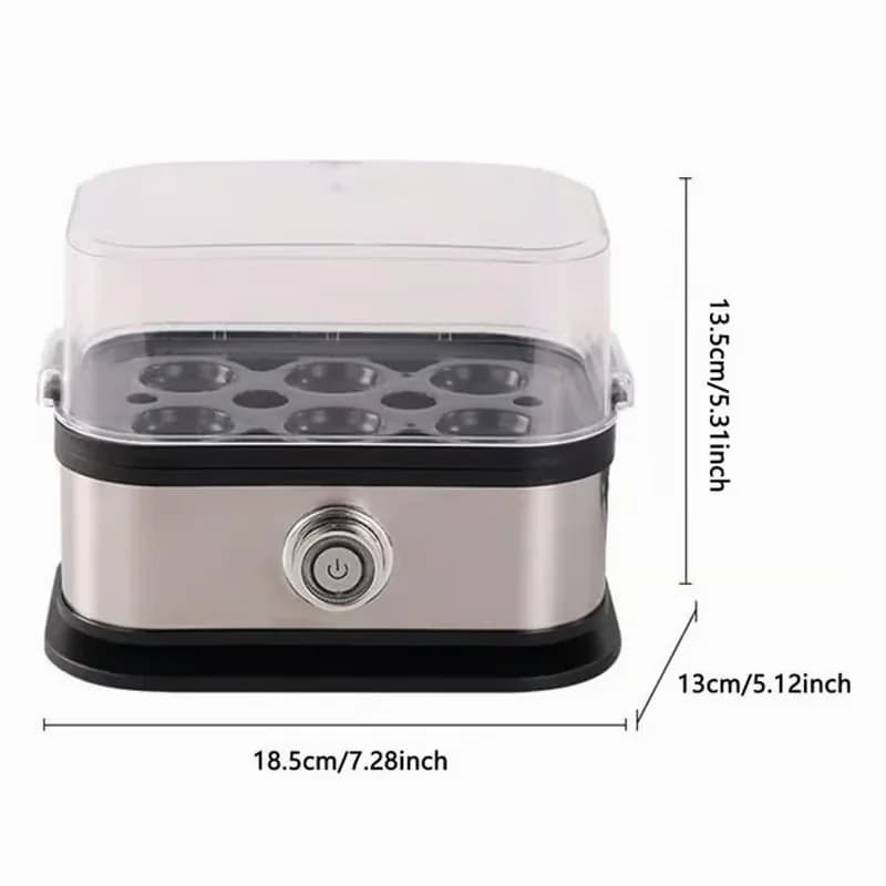 Multifunctional 110V Egg Steamer with Clear Lid, No Opener - View 9