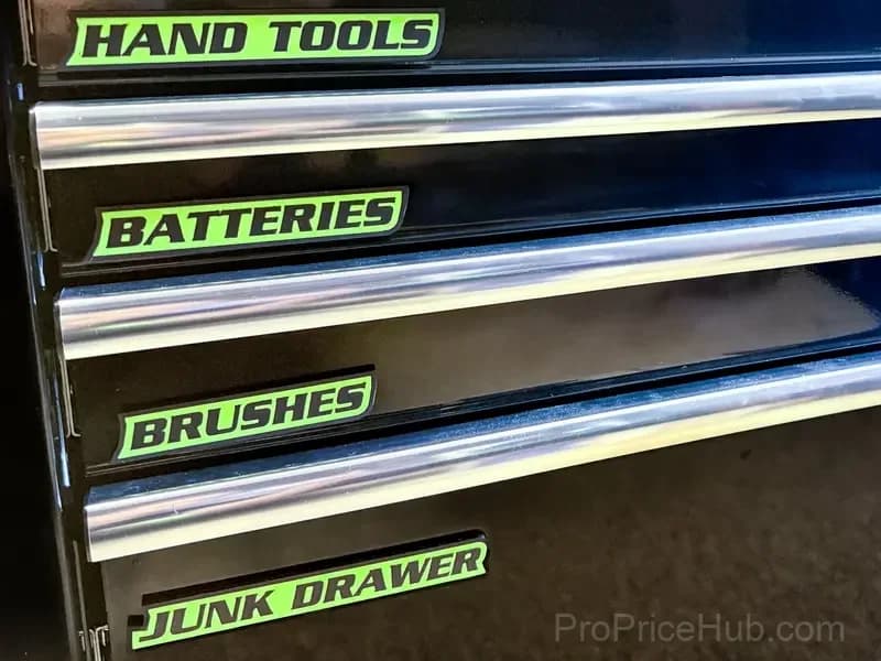 12-Pack 3D-Printed Magnetic Toolbox Organization Labels - View 4
