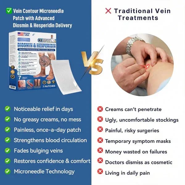 Vein Contour Microneedle Patch with Diosmin & Hesperidin, 7-Day - View 8