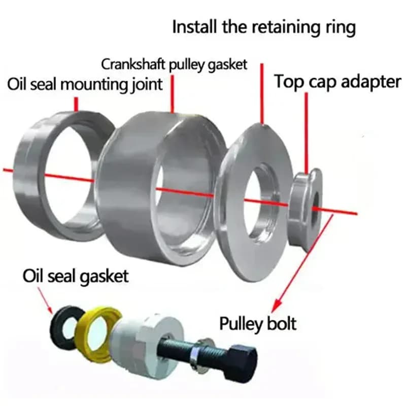 Portable Cam & Crankshaft Seal Removal Tool Kit, 1 Set - View 7