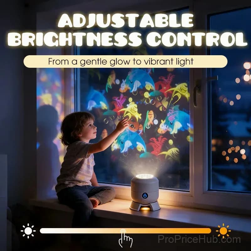 Dynamic Rotating Ocean LED Light Projector, Rechargeable - View 5