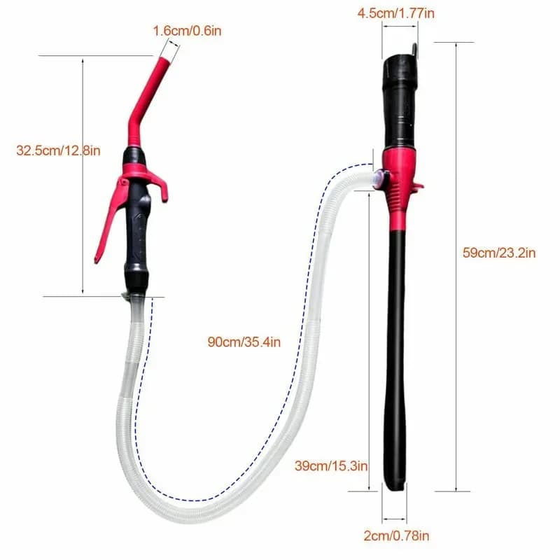 Battery-Powered Portable Water Pump, Irrigation, Orange - View 8