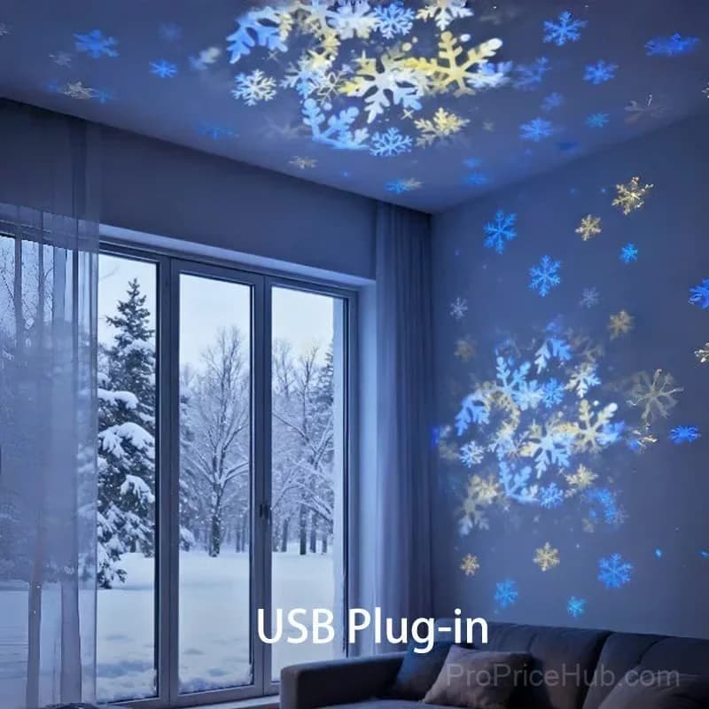 Dynamic Rotating Ocean LED Light Projector, Rechargeable - View 10