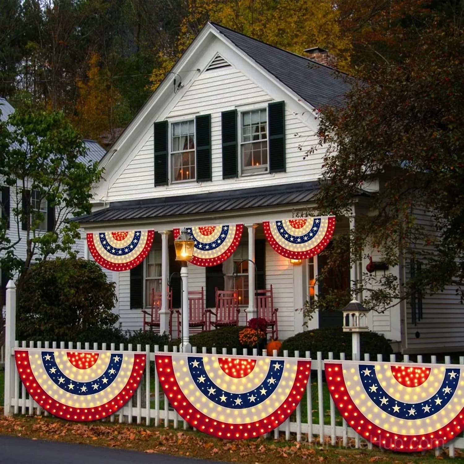 3 x 6 Ft LED Patriotic Bunting Banner for America’s 250th - View 12