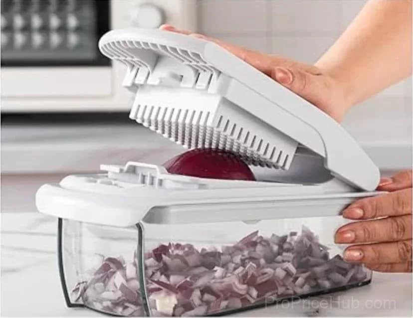 15-in-1 Vegetable Chopper, Multifunctional Food Chopper with 8 Blades - View 4