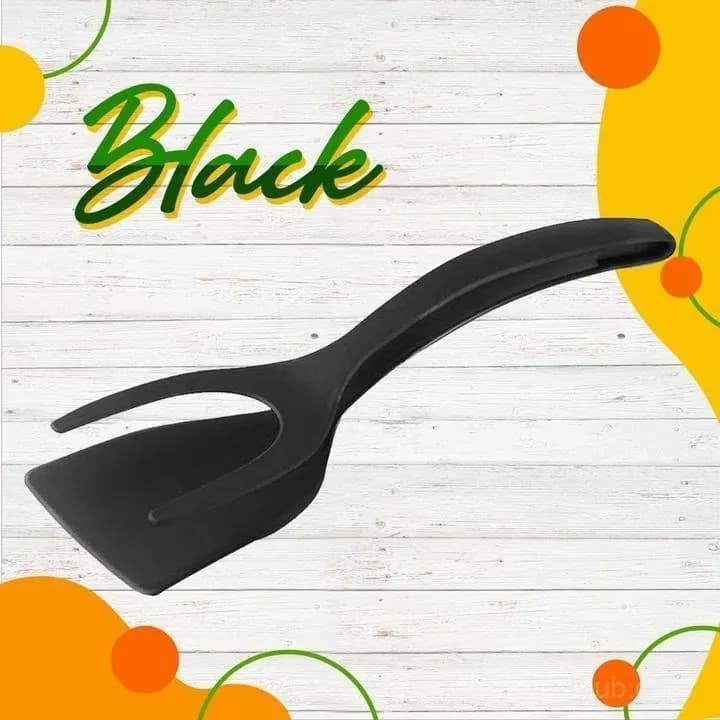 2-in-1 Grip Flip Tongs with Silicone Tips, Black, 1 Piece - View 10